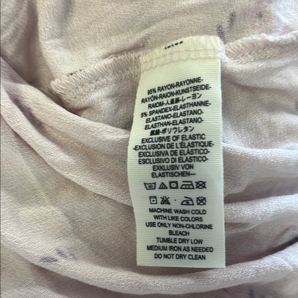 Free People White and Pink Floral Blouse Size M - Picture 5 of 6